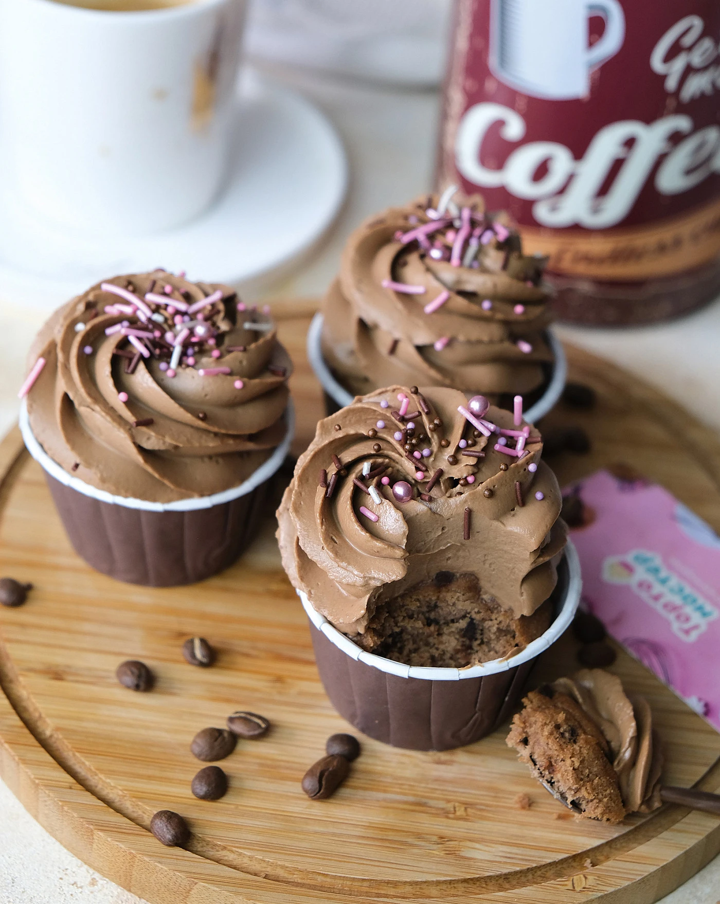 Шоколадно-кофейные капкейки